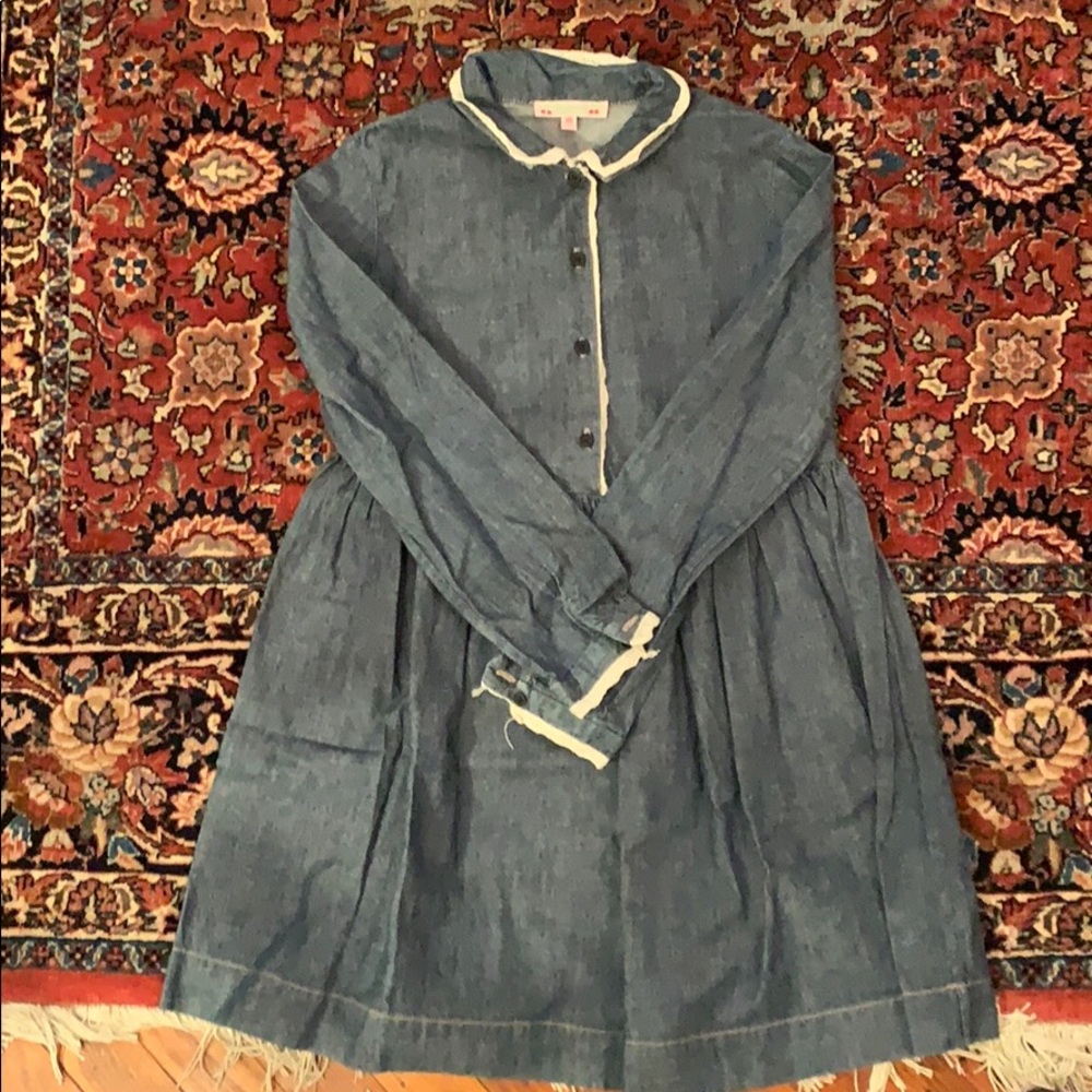 Bonpoint girls denim shirt dress